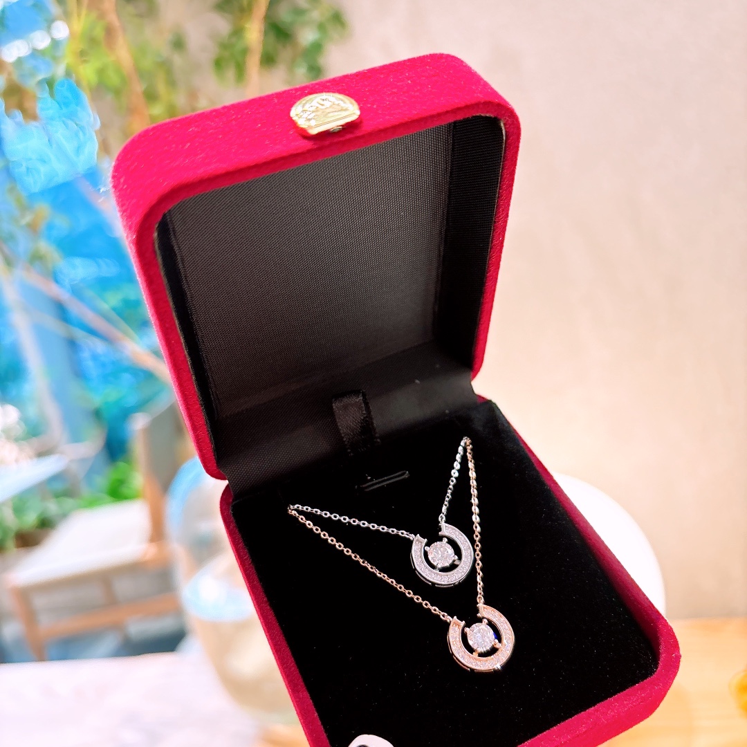 Fine Silver Moissanite Necklace Vintage Wedding Registration Gold