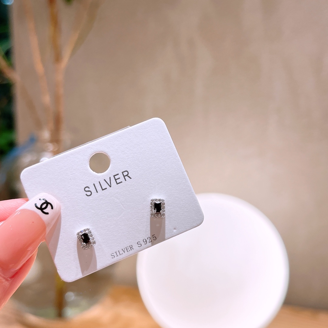 エレガントファインシルバーイヤリングゴールド 春節