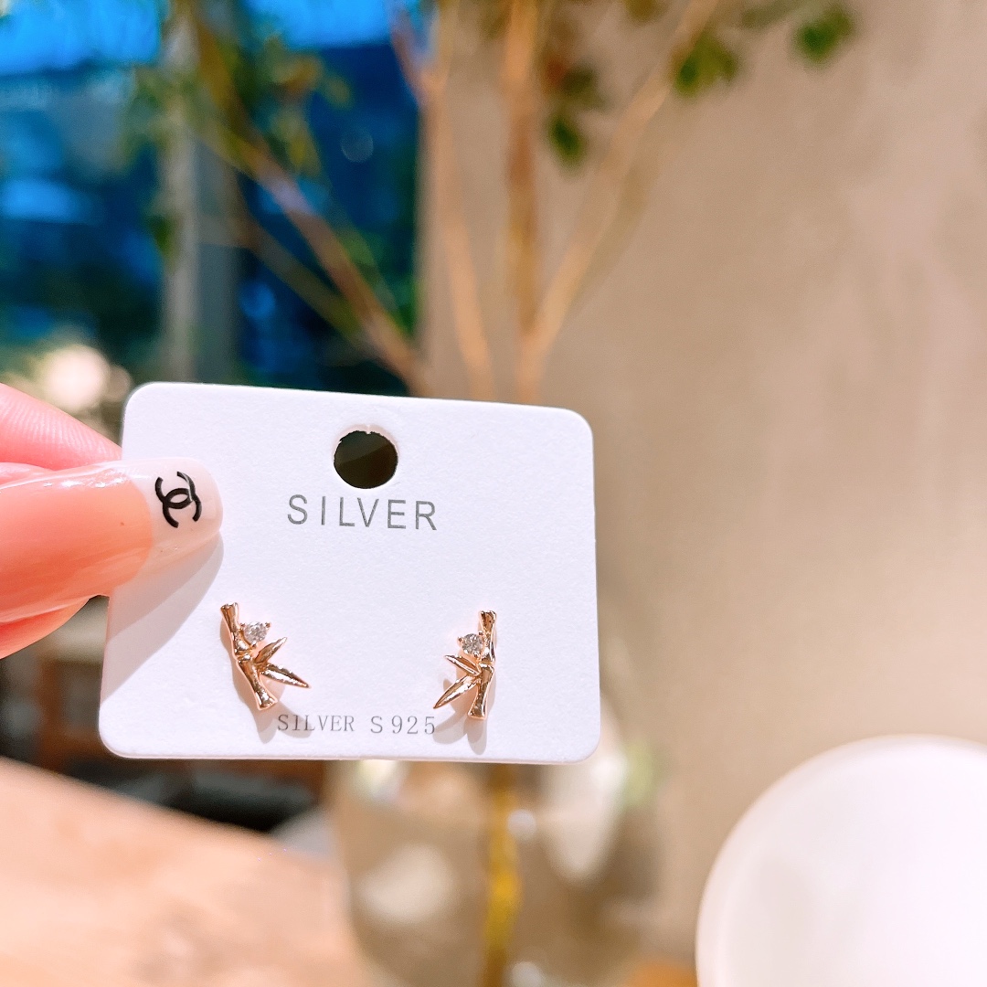 韓国風ファインシルバーイヤリングシルバー 誕生日