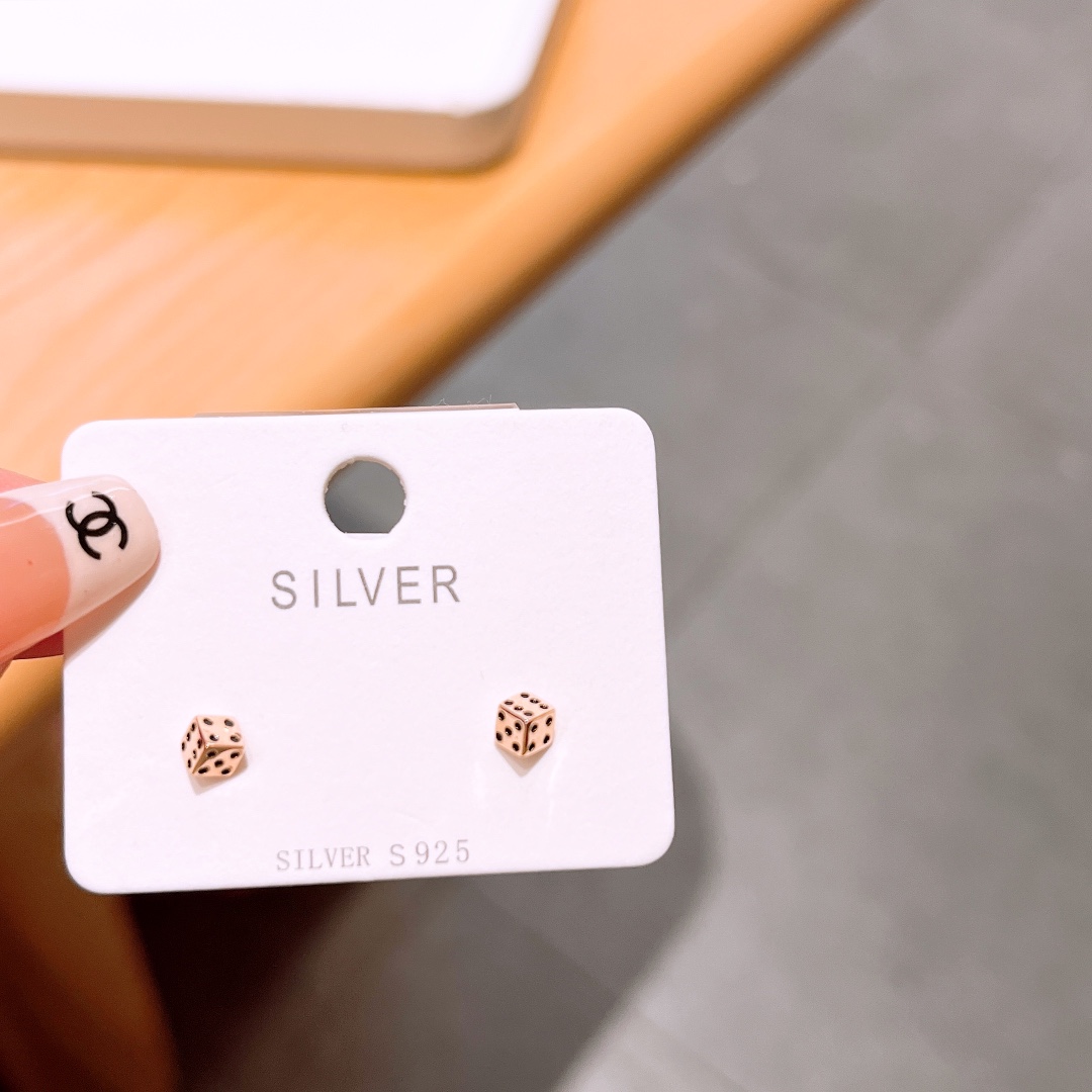 Fine Silver Earrings Sweet & Cool Valentine's Day Gold