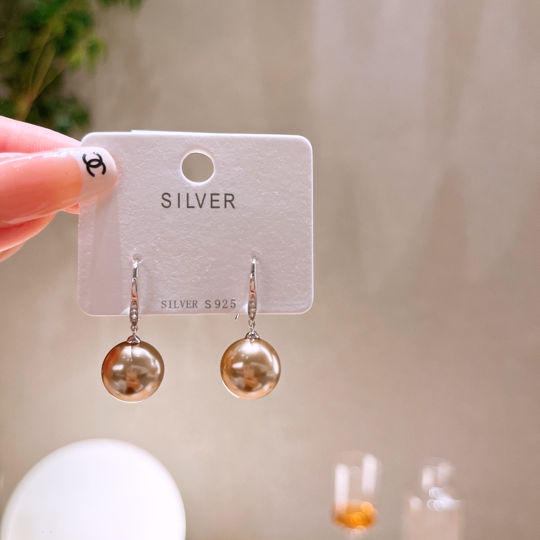 繊細アレルギー対応シルバードロップ＆スレッドイヤリングシルバー 婚約