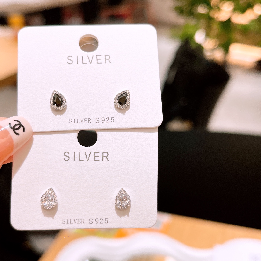 S925 Sterlingsilber Ohrringe Präzision Verabredung Gold