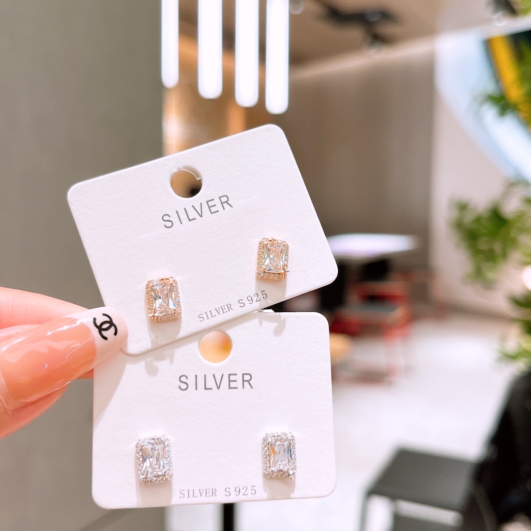 Low Allergy Silver Earrings Cute Self-love Silver