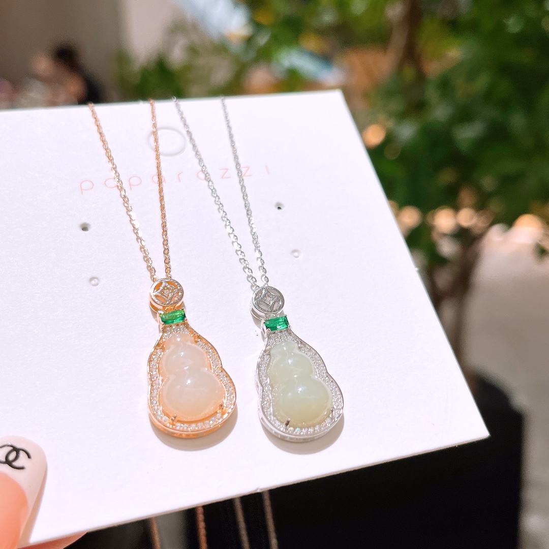 Hypoallergenic Silver Hetian Jade Necklace Gentle Proposal Silver