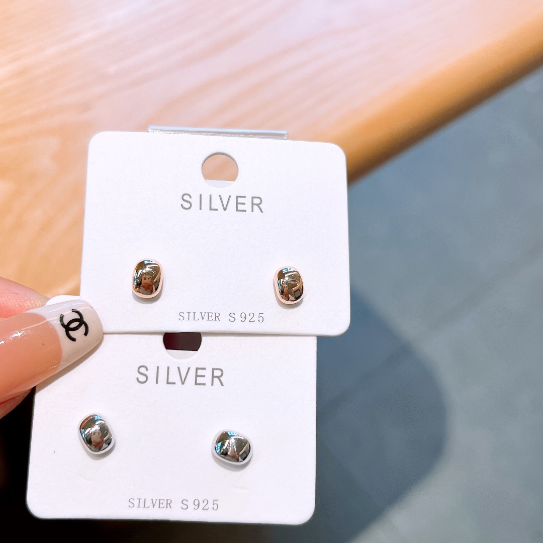 Solid Silver Earrings Girly Birthday Silver