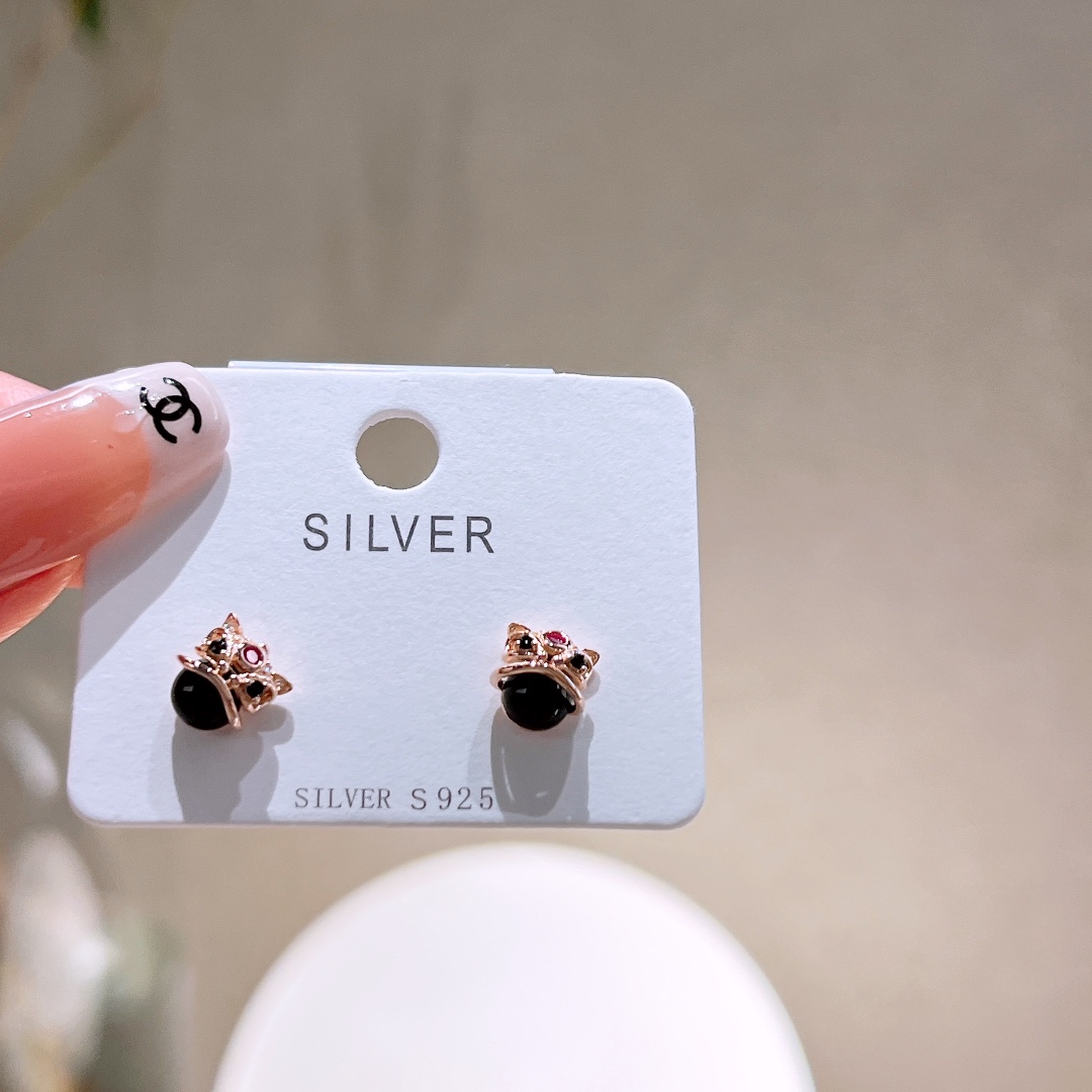 Fine Silver Earrings Ethereal Annual Party Gold