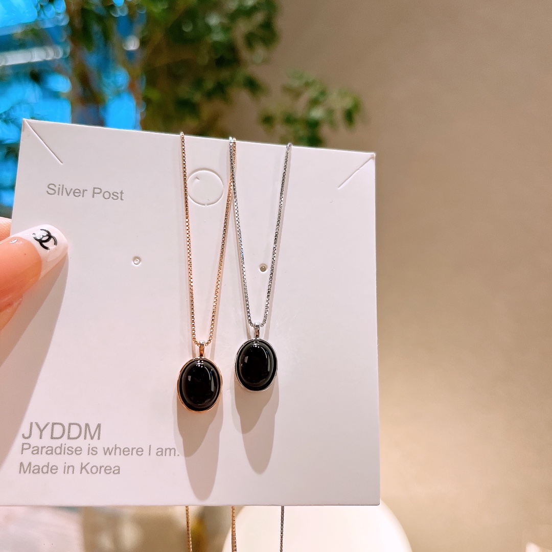 ロマンチック低アレルギー銀ネックレスゴールド ウェディング