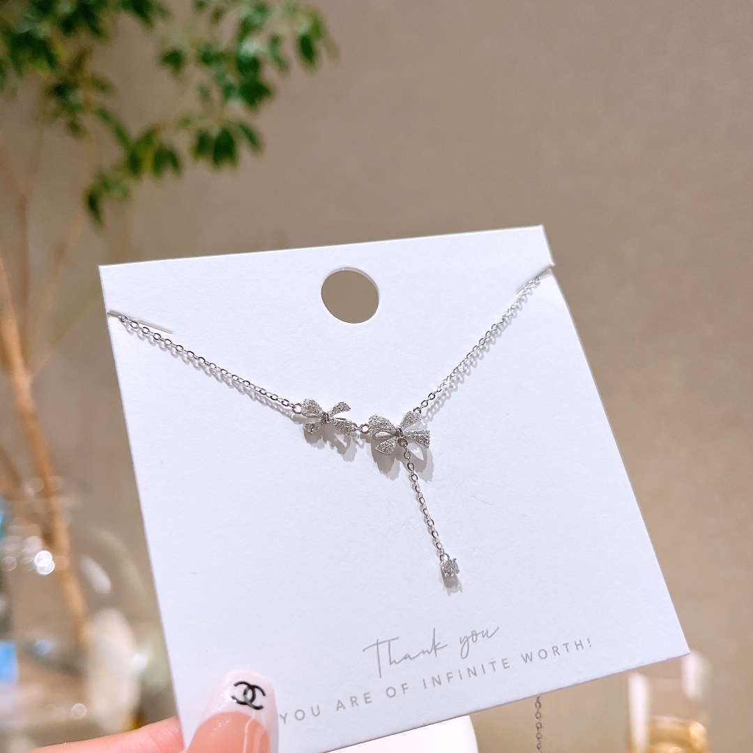 925 Silber Kette Koreanischer Stil Bankett Gold