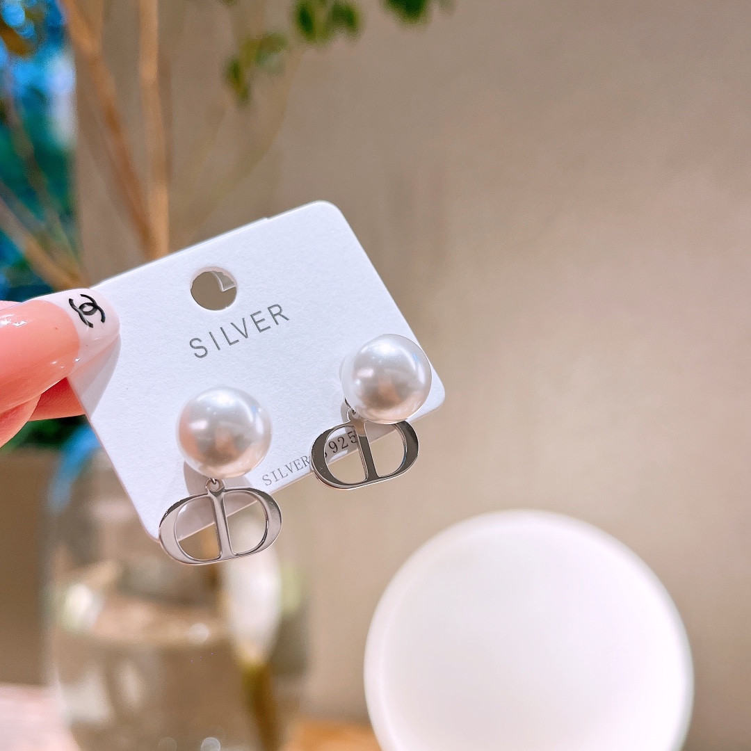 S925 Sterling Silver Earrings Artistic Everyday Wear Silver