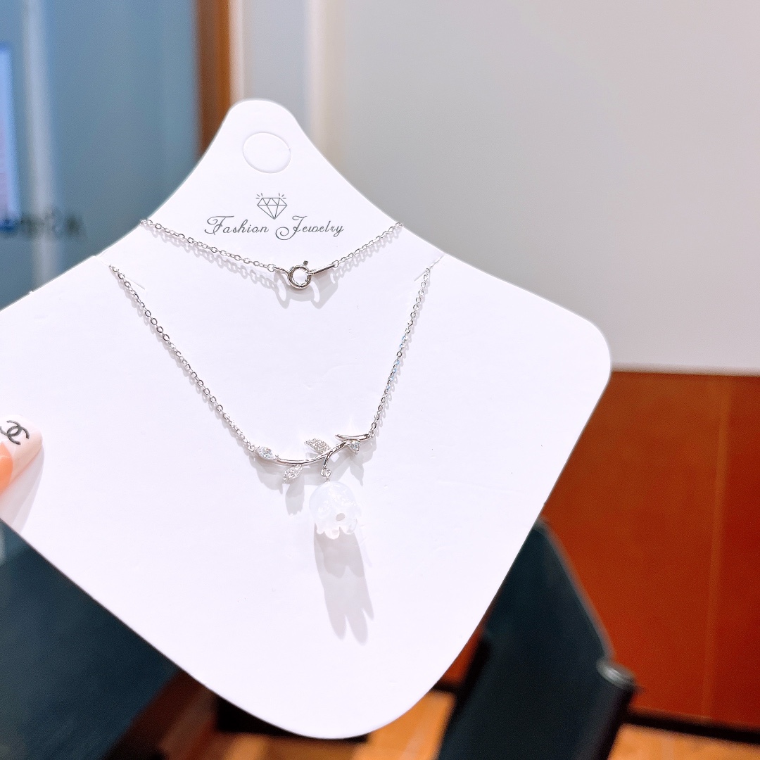 925 Silver Necklace Chic Banquet Gold