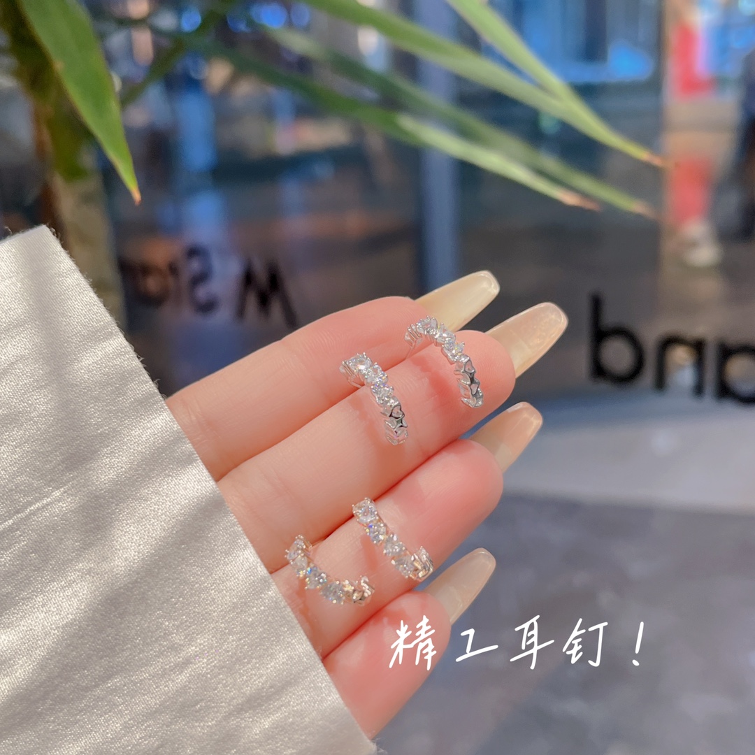 Fine Silver Earrings Vintage Wedding Favor Gold