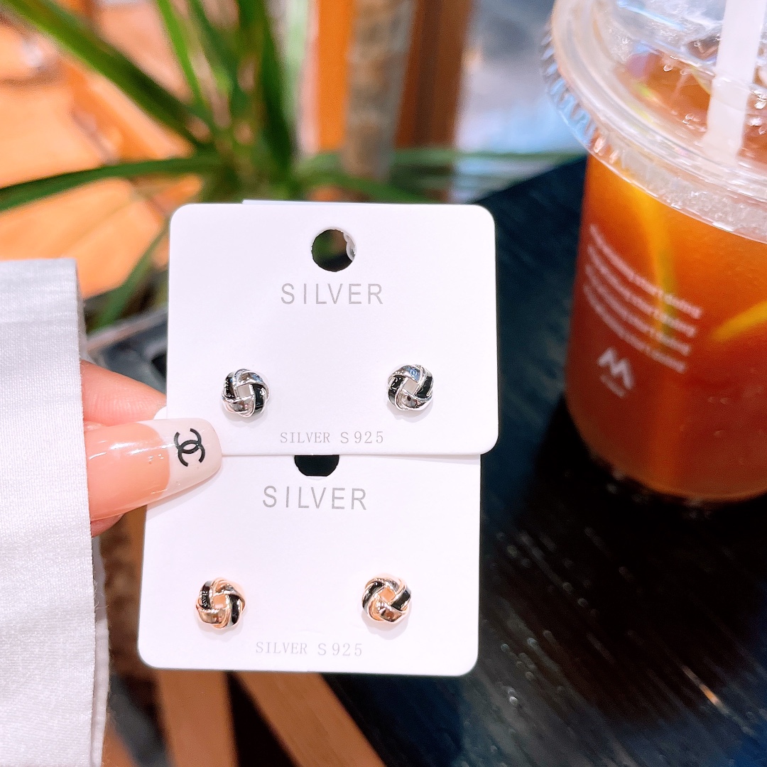 Nickel Free Silver Earrings French Father's Day Gold