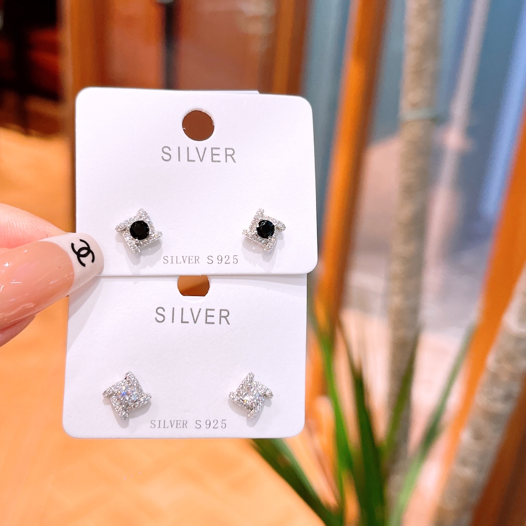 925 Silver Earrings Dainty Wedding Registration Gold