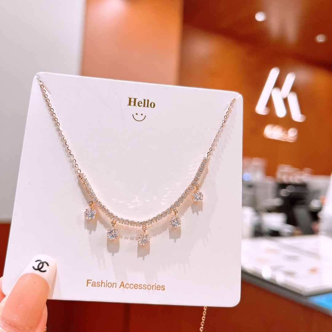 Low Allergy Silver Necklace Vintage Workplace Gold