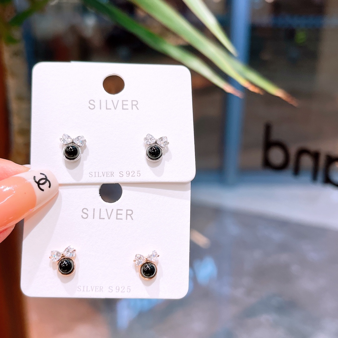 S925 Sterling Silver Earrings Vintage Self-love Gold