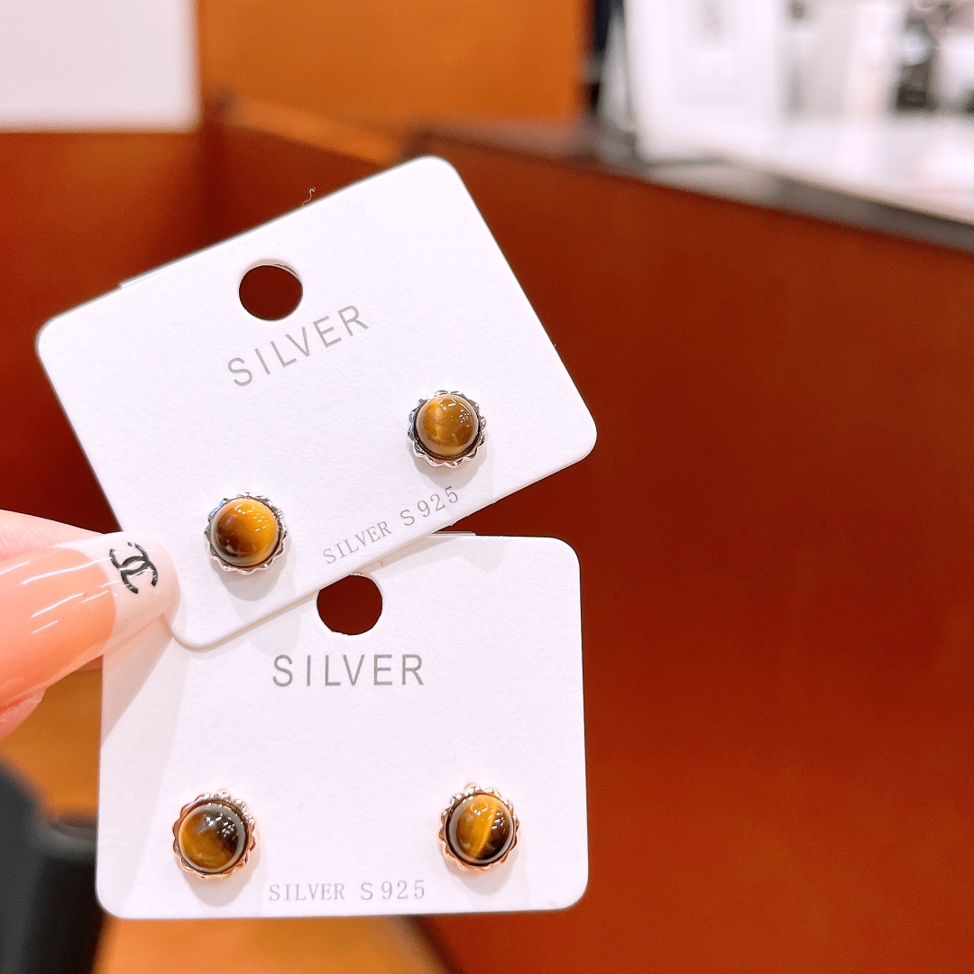 Fine Silver Earrings Intellectual Date Night Gold