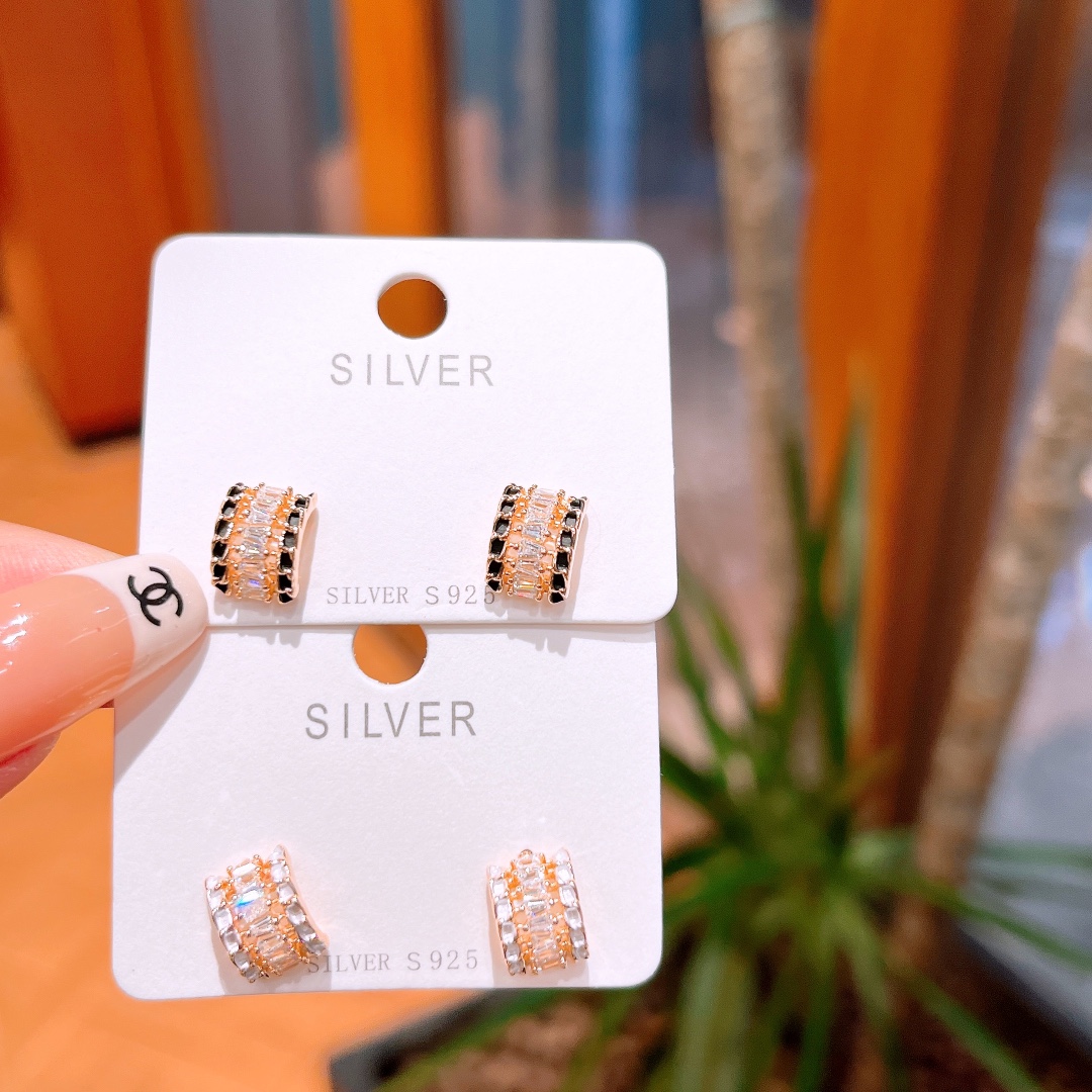 Low Allergy Silver Earrings French Workplace Silver