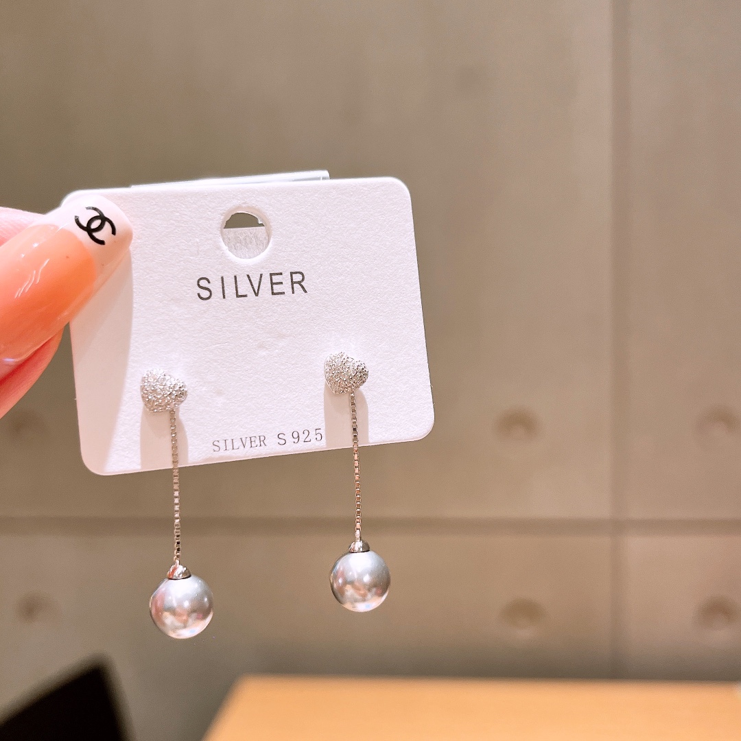 Solid Silver Earrings Delicate Wedding Silver