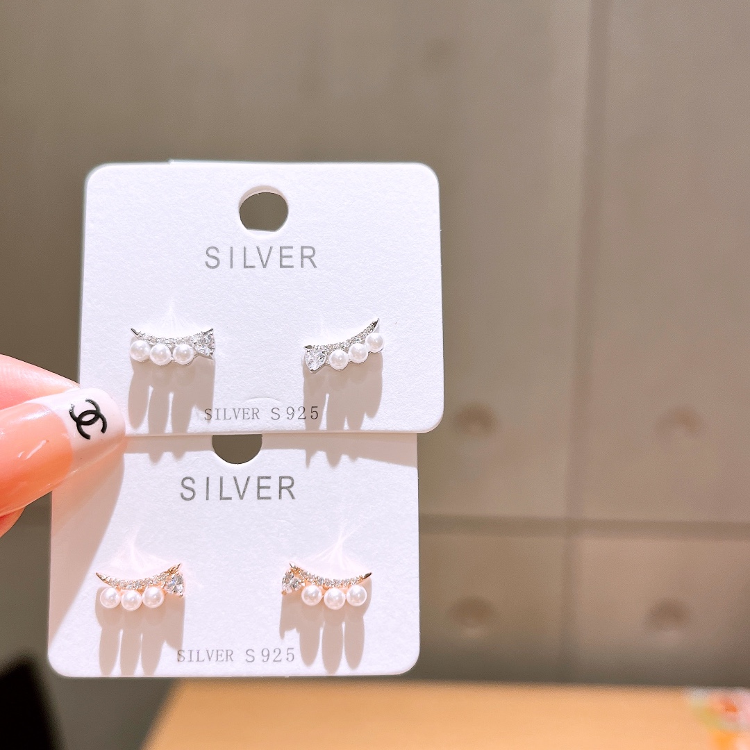 S925 Sterling Silver Earrings Premium Gift for Her Silver