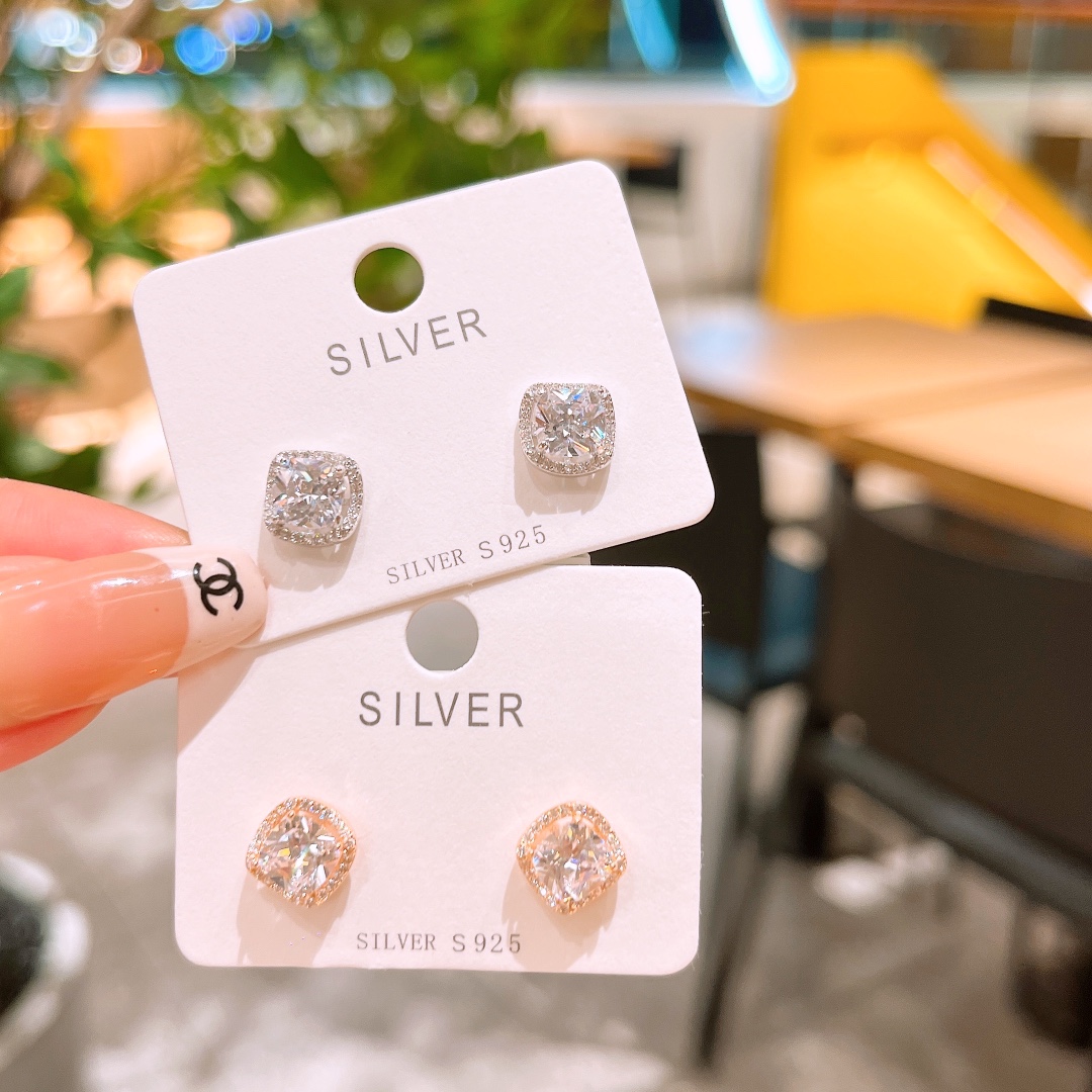 Solid Silver Earrings Premium Mother's Birthday Gold