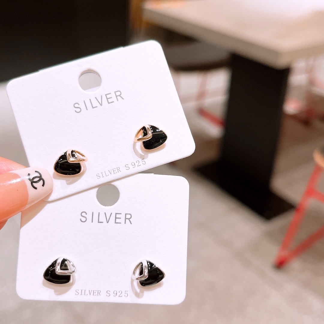 High Polish Silver Earrings Pure Office Silver