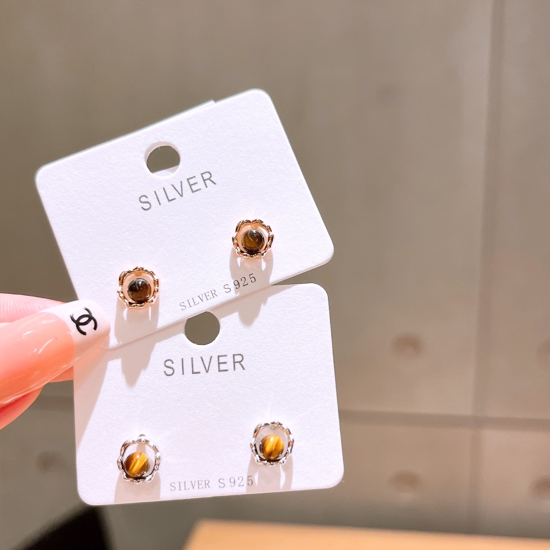 High Polish Silver Earrings Minimalist Father's Day Gold