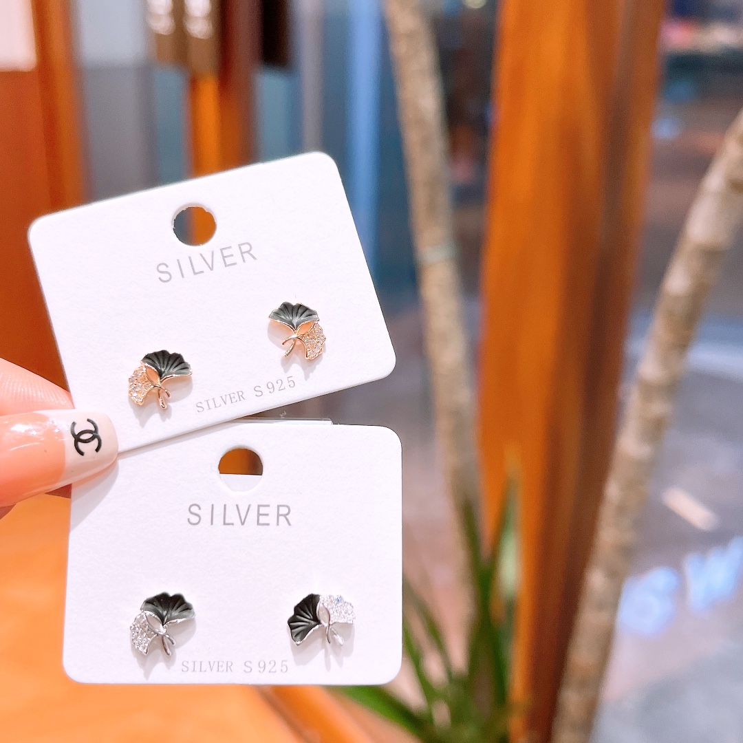 Solid Silver Earrings Delicate Date Night Gold