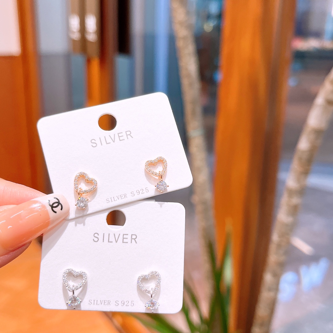 Hypoallergenes Silber Ohrringe Intellektuell Jahresfeier Silber