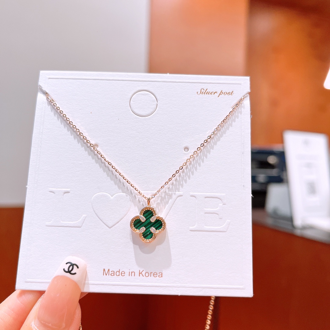 S925 Sterling Silver Necklace Premium Office Gold