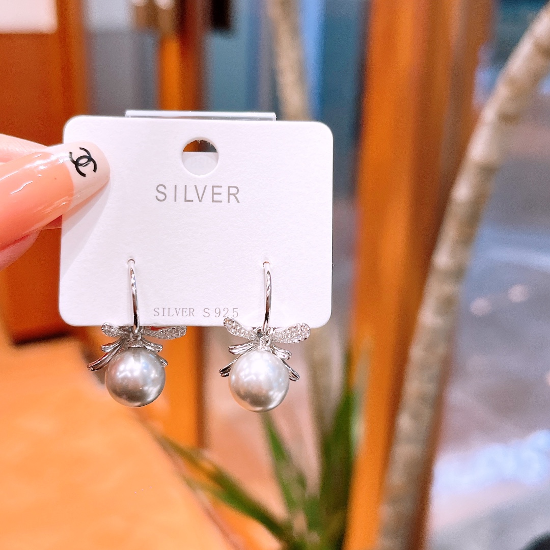 Nickel Free Silver Drop & Thread Earrings Ethereal Gift for Her Silver