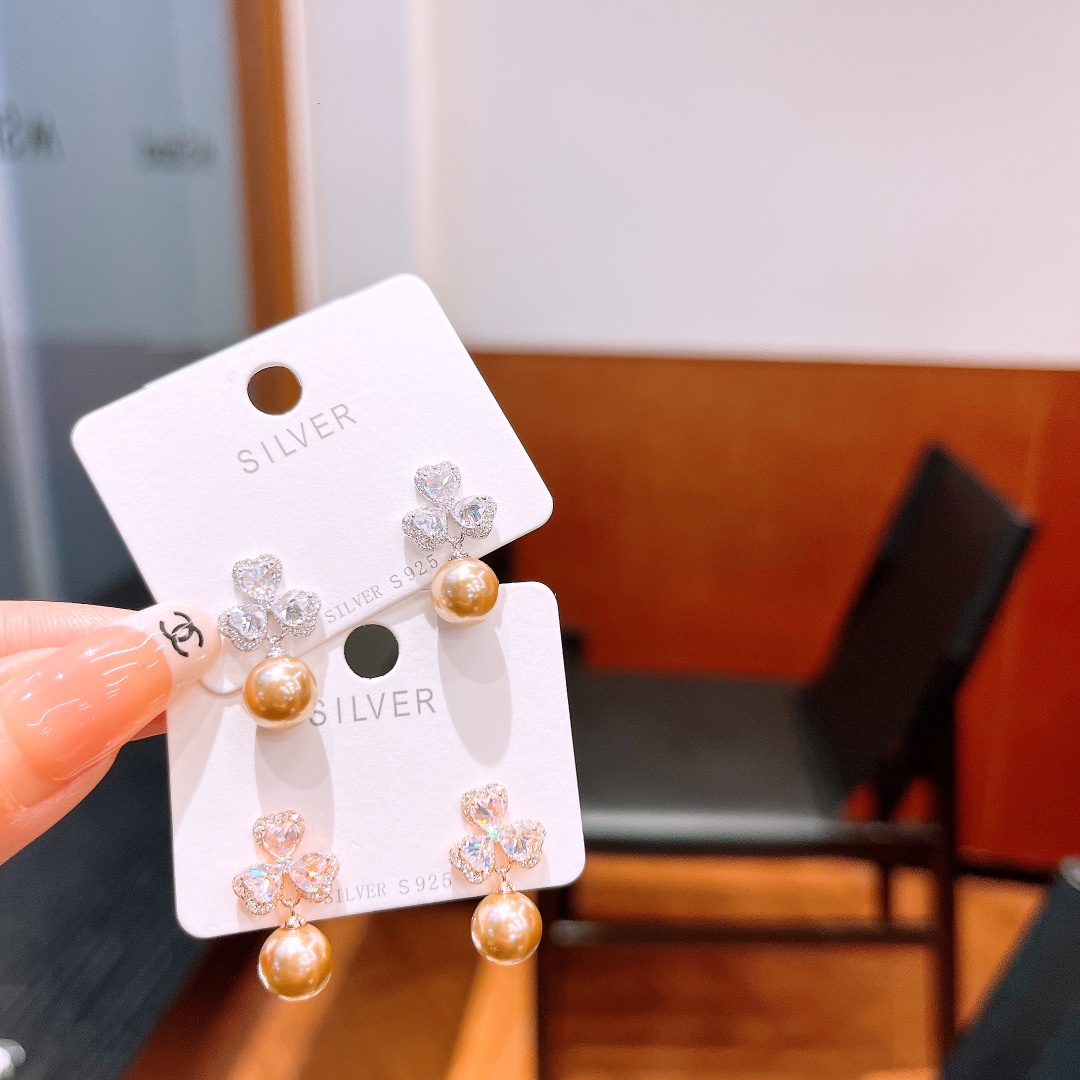 High Polish Silver Earrings Intellectual Valentine's Day Gold