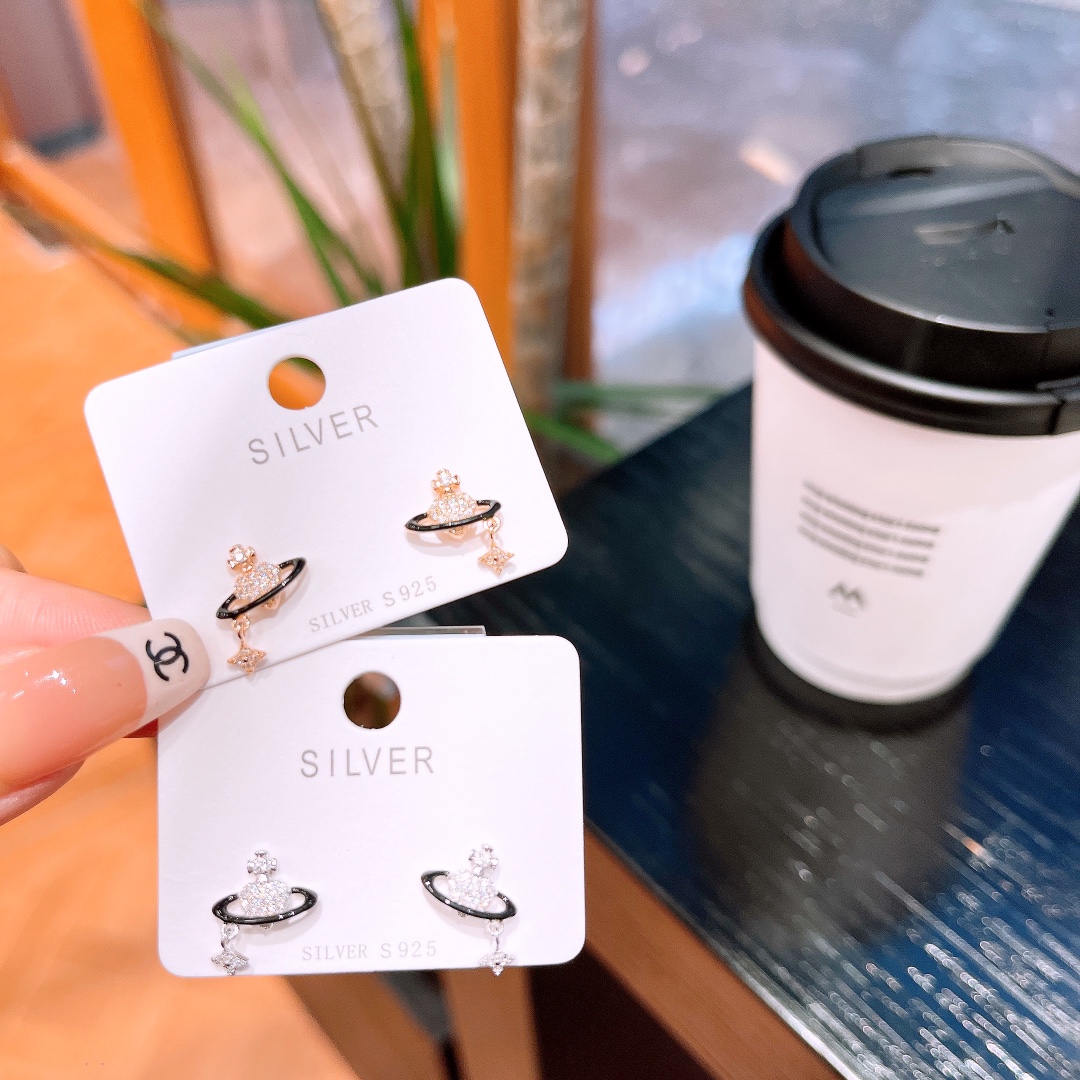 Hypoallergenic Silver Earrings Premium Office Gold