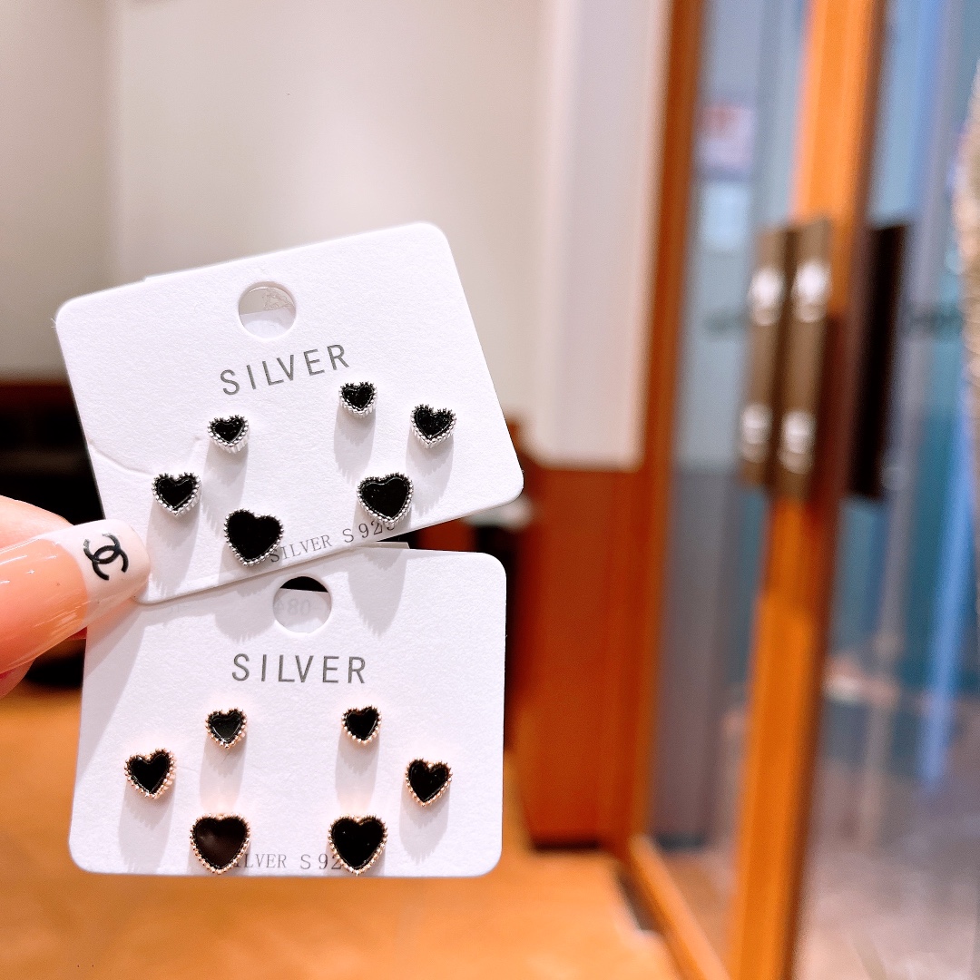 925 Silver Earrings Korean Style Mother's Day Silver