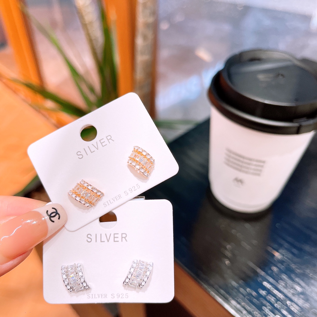 925 Silver Earrings Sweet Christmas Silver