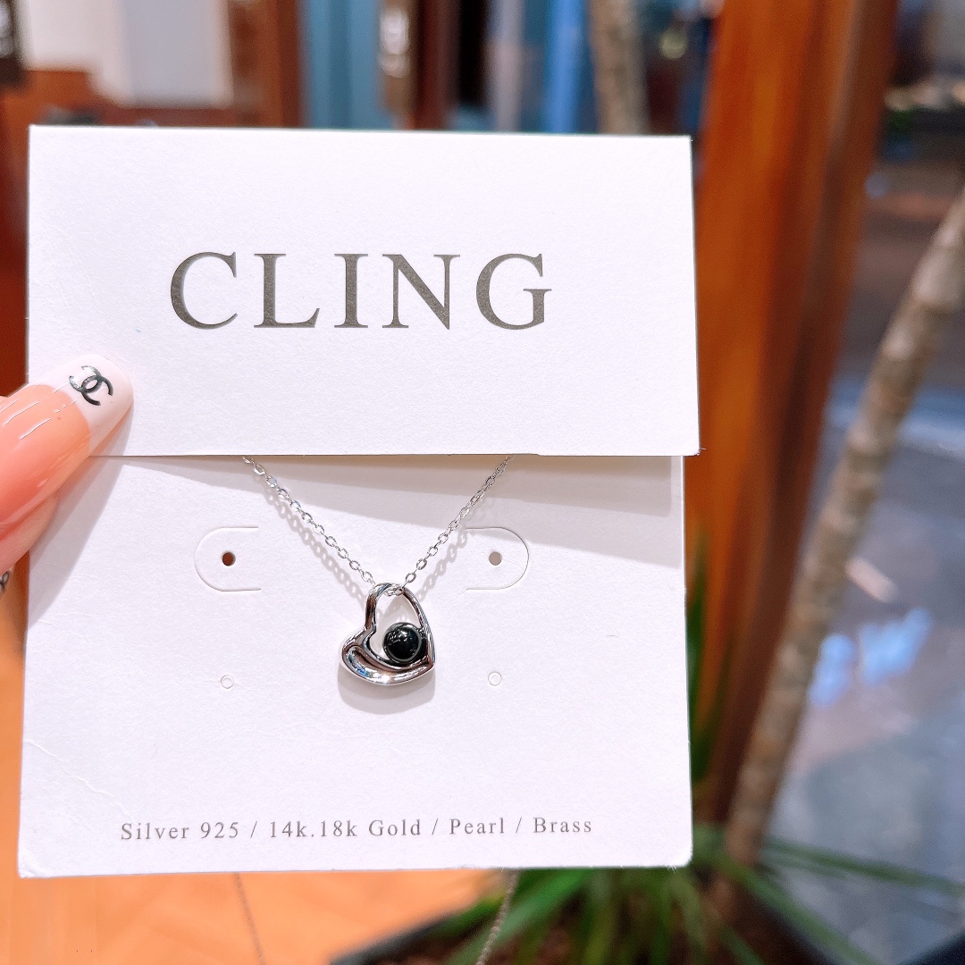 Solid Silver Necklace Unique Office Silver