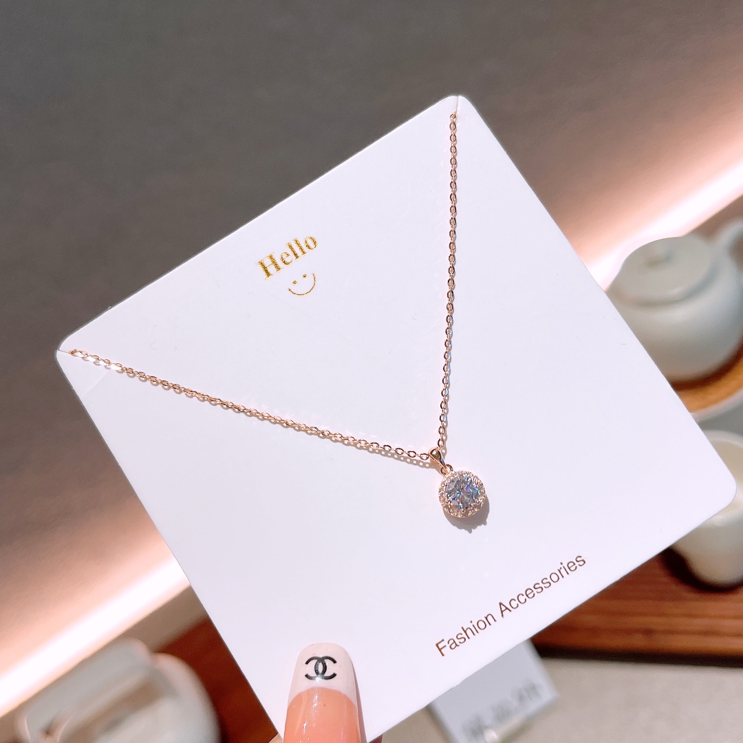 Solid Silver Necklace Lively Christmas Silver