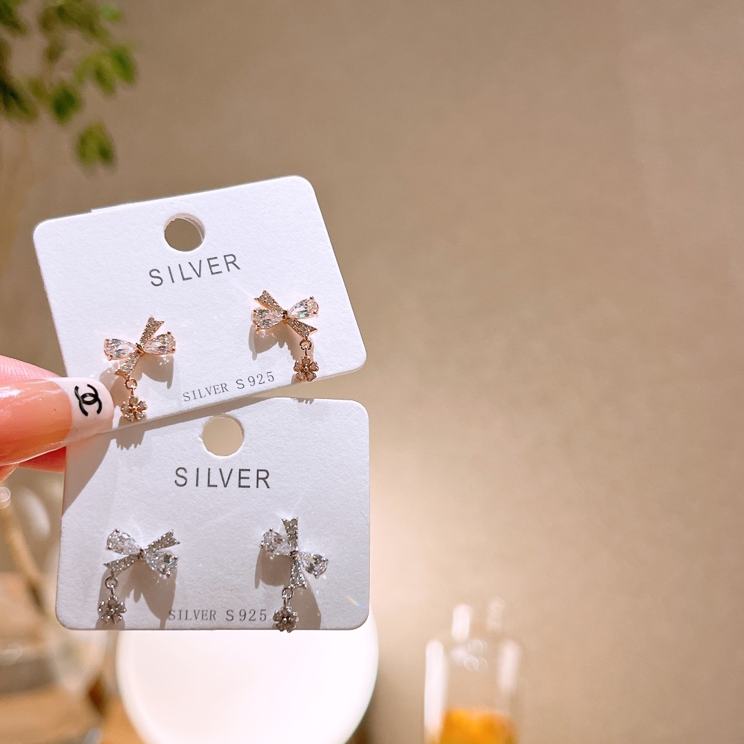 Low Allergy Silver Earrings Dainty Wedding Registration Silver