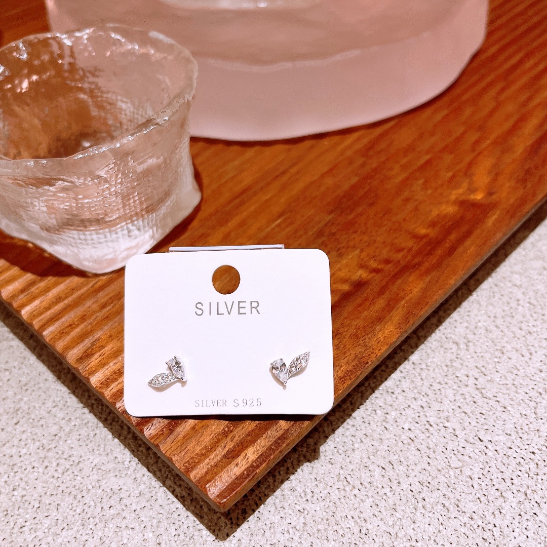 シック低アレルギー銀イヤリングシルバー ウェディングギフト