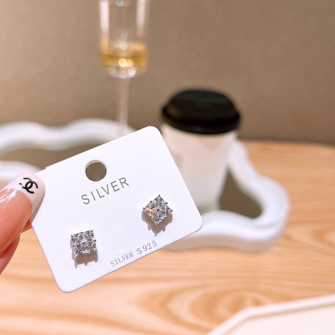 Nickel Free Silver Earrings Delicate Office Gold