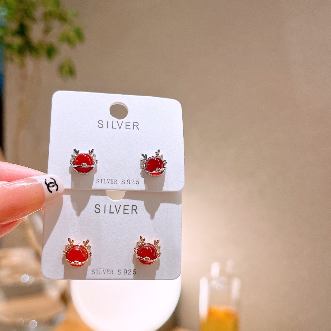 925 Silver Earrings Artistic Mother's Birthday Silver