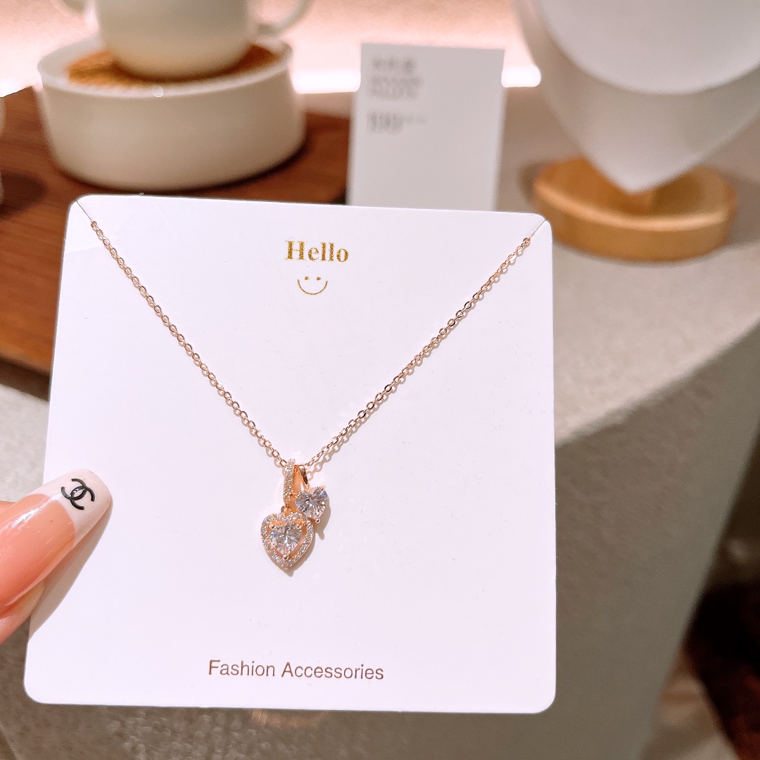 925 Silver Necklace Korean Style Everyday Wear Silver