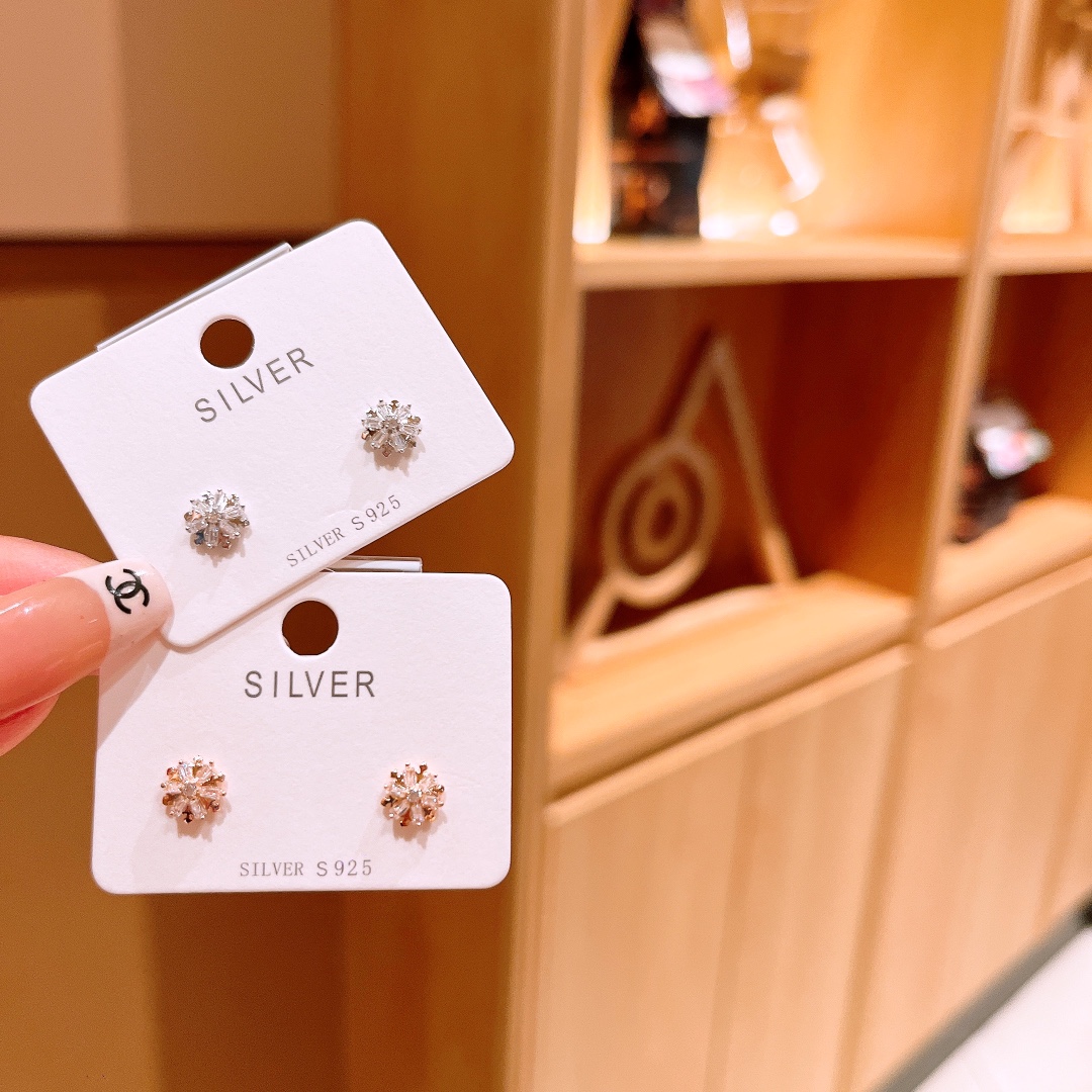 Solid Silver Earrings Sweet & Cool Teacher's Day Gold