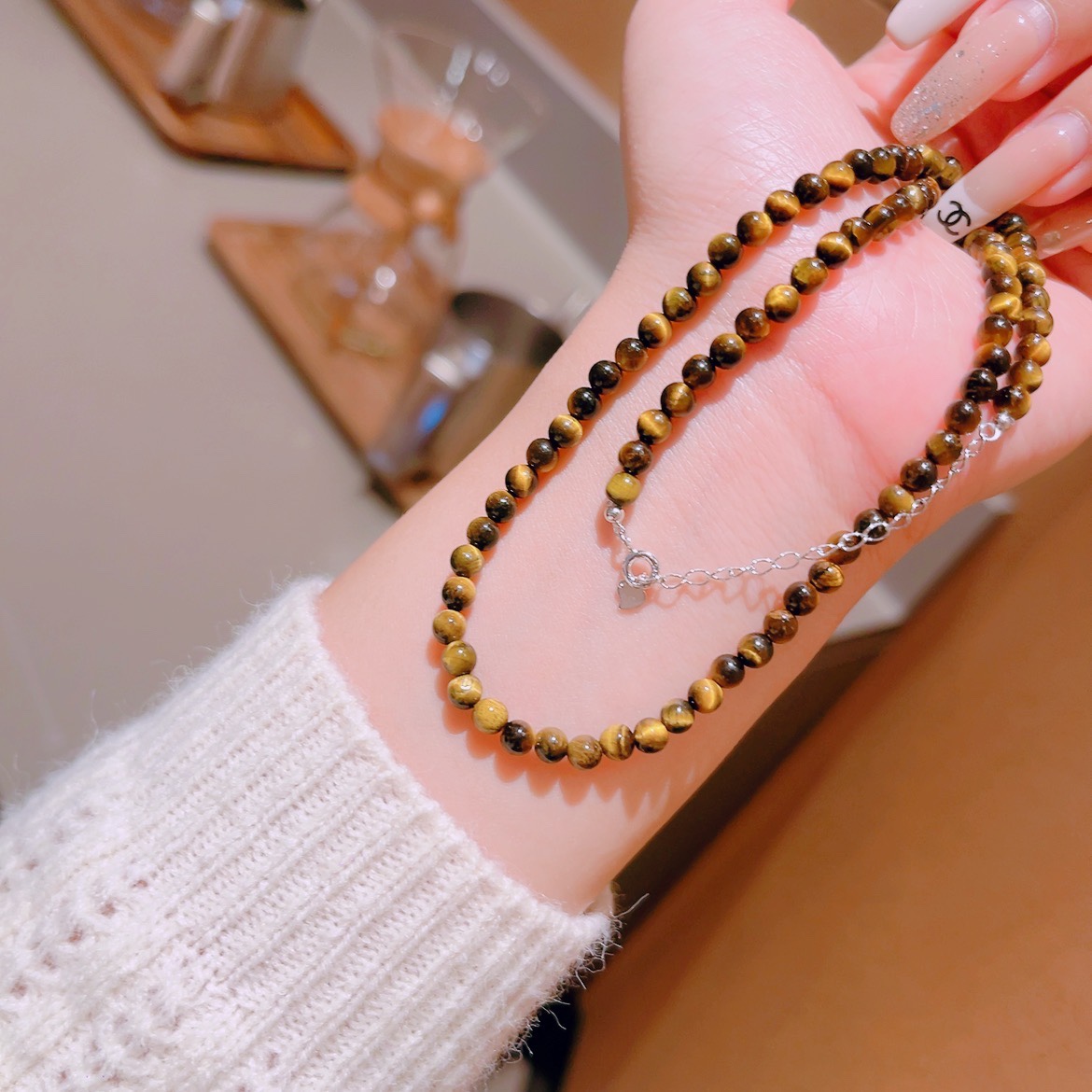 ラグジュアリー低アレルギー銀ネックレスシルバー ウェディングギフト