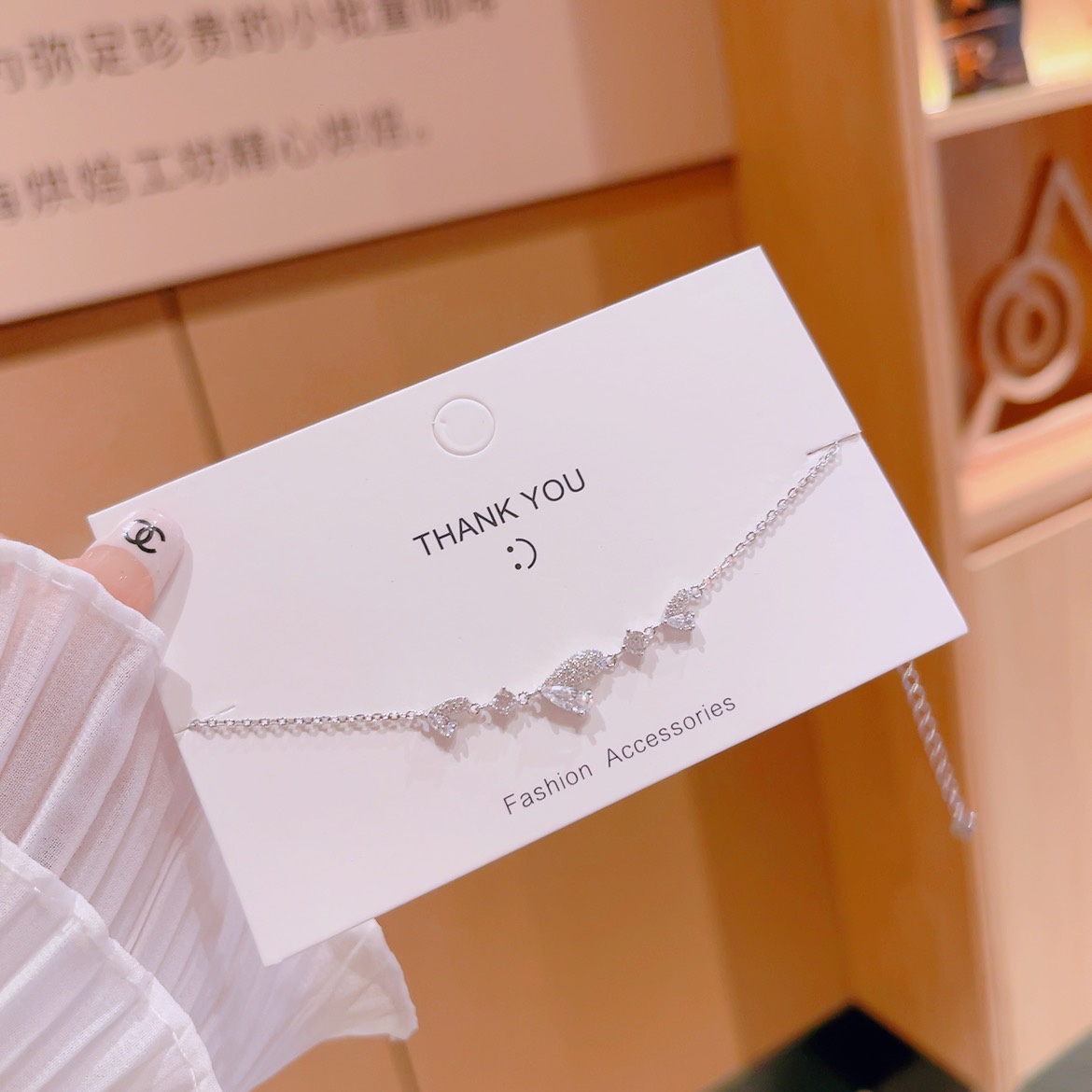 甘い純銀ブレスレットシルバー 母の誕生日