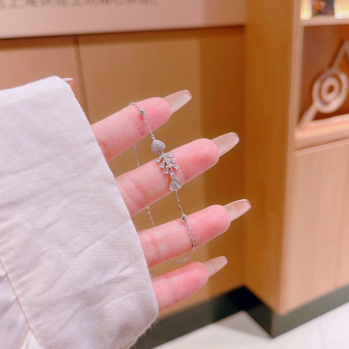 精巧アレルギー対応シルバーブレスレットシルバー 日常使い