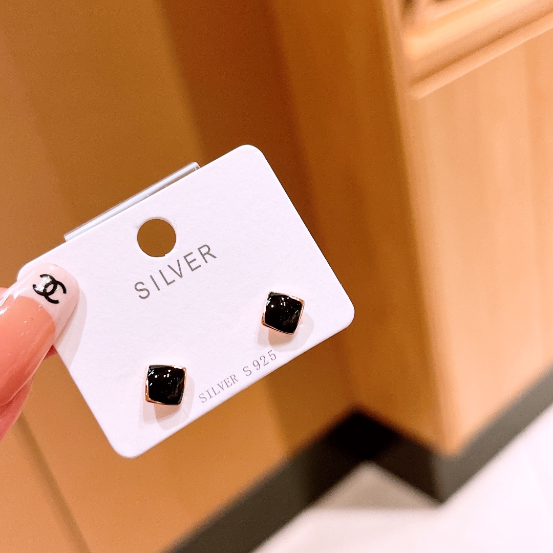 925 Silver Earrings Forest Valentine's Day Gold