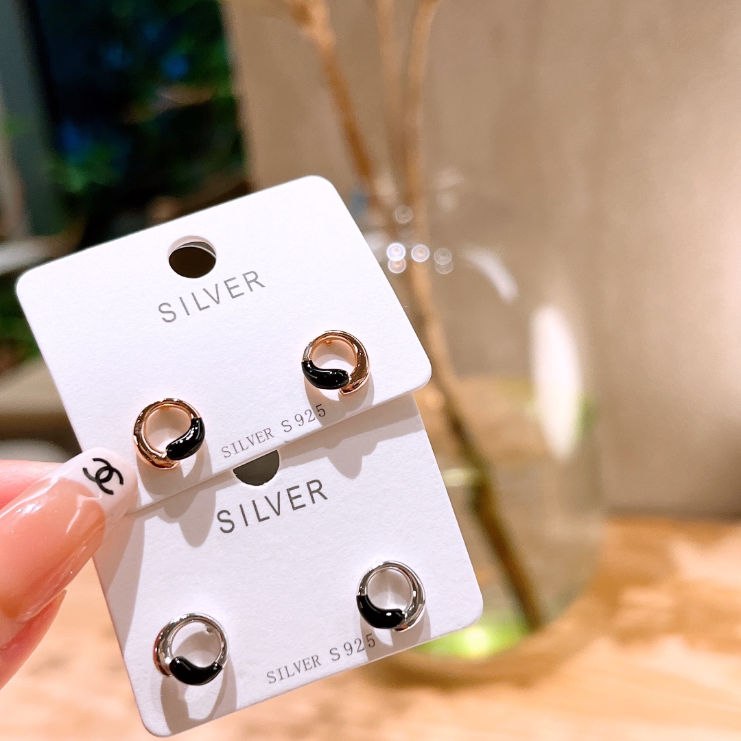 Solid Silver Earrings Dainty Travel Gold