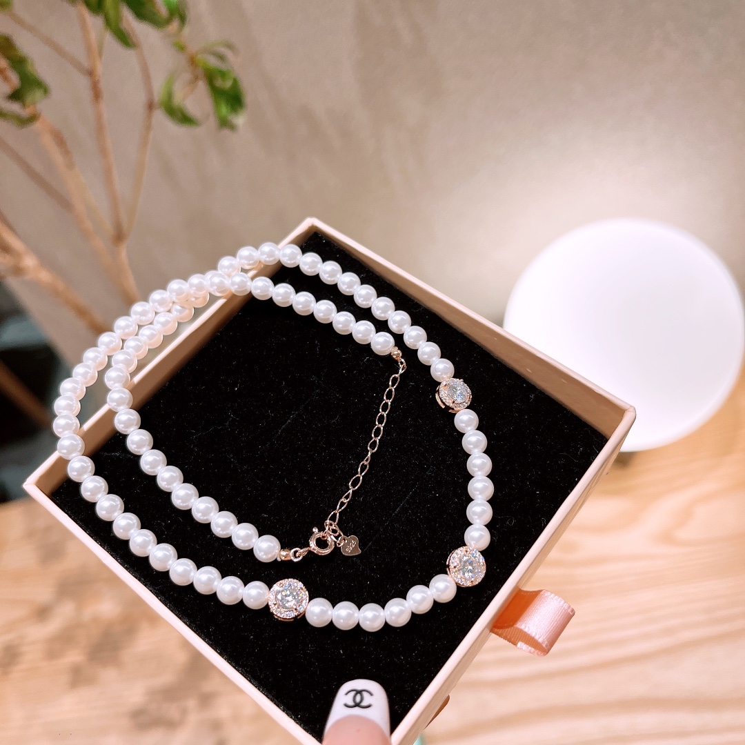 S925 Sterling Silver Moissanite Necklace Premium Engagement Silver