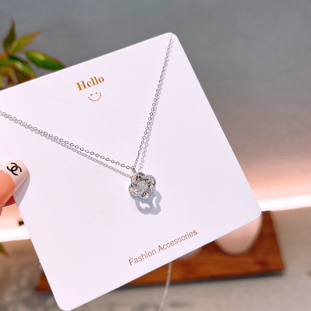 S925 Sterlingsilber Kette Mode Geschenk für beste Freundin Silber