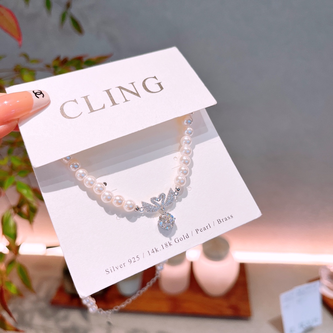 レトロニッケル無添加銀モアッサナイトネックレスシルバー ウェディングギフト